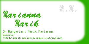 marianna marik business card